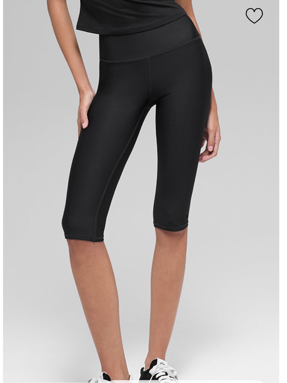 ALO Yoga Black High-Rise Capri Leggings